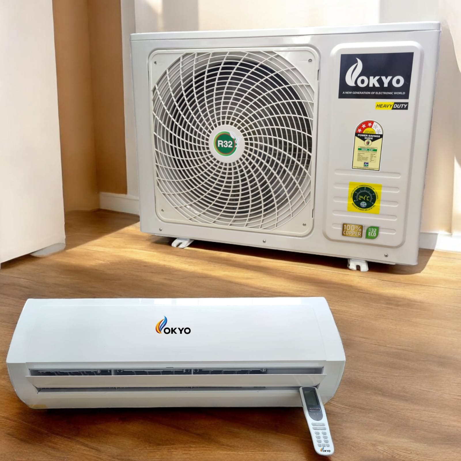 OKYO 1.5 Ton 3 Star Fix Speed Split AC 